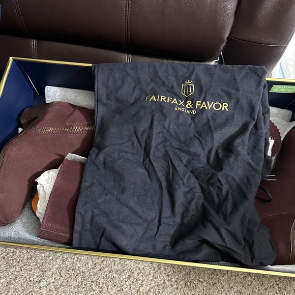 Fairfax & Favor England Regina Boot Plum Suede - Picture 6 of 7